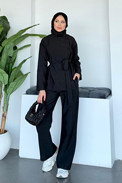 Hazamoda Zahra Trouser Suit Black