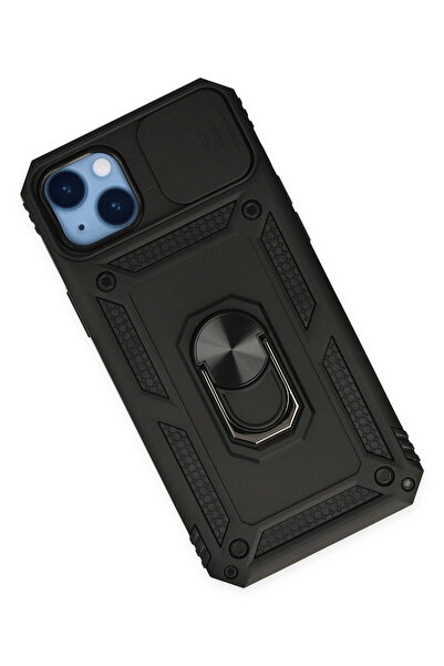 CT STONES حافظة Newface لهاتف iPhone 14 Plus من السيليكون مع حلقة عدسة Pars -...