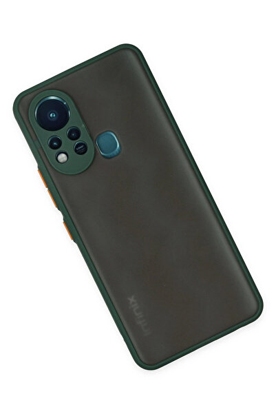 ZEMİRA HOME نيوفايس حافظة انفينيكس هوت 11 اس غطاء سيليكون مونتريال - اخضر