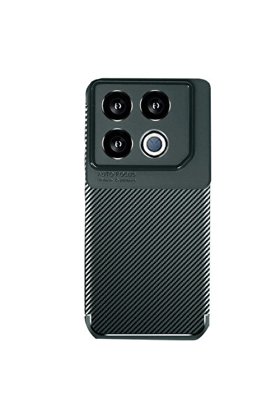 CT STONES حافظة Newface Infinix Gt 20 Pro ذات غطاء كربوني بتركيز تلقائي - أخض...