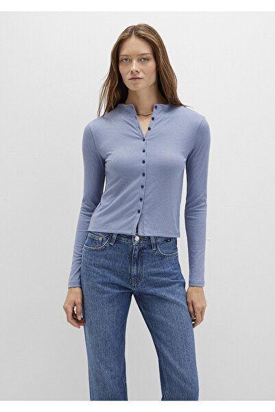 Mavi 1613695-86802 Button Detailed T-Shirt