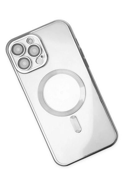 FREEDOM STOREE غطاء حماية مغناطيسي لهاتف آيفون 13 برو من نيو فيس - فضي