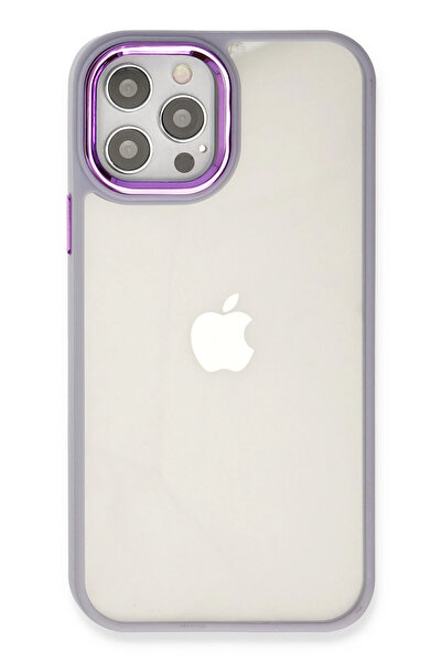 CT STONES غطاء حماية نيو فيس لهاتف آيفون 12 برو ماكس - أرجواني