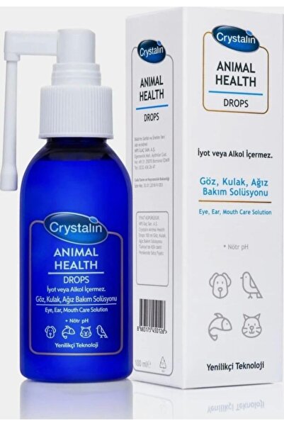 BRF TkDizayn Crystalin Animal Health Drops - Göz Kulak Ağız Bakım Solüsyonu 1...