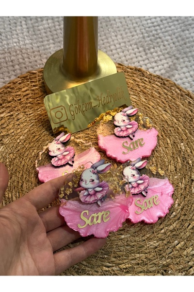 Gökçem hediyelik 20 adet bebek magnet , epoksi figürlü