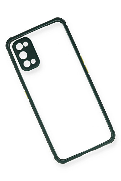 ZEMİRA HOME حافظة نيو فيس ريلمي 7 برو من السيليكون الشفاف ميامي - أخضر داكن