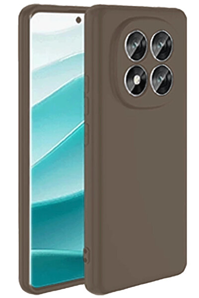 ZEMİRA HOME حافظة نيو فيس لهاتف Xiaomi Redmi Note 14 Pro 4G سيليكون أول - بني