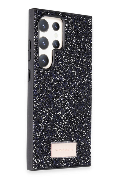 COCOBELLA غطاء سامسونج جالاكسي S23 الترا برايت لامع من ون جيف - أسود