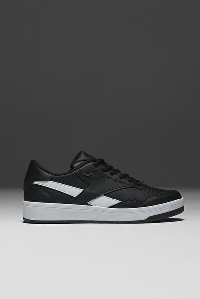 Tonny Black Unisex Black and White Comfortable Fit Thermo Sole Lace-Up Sports...