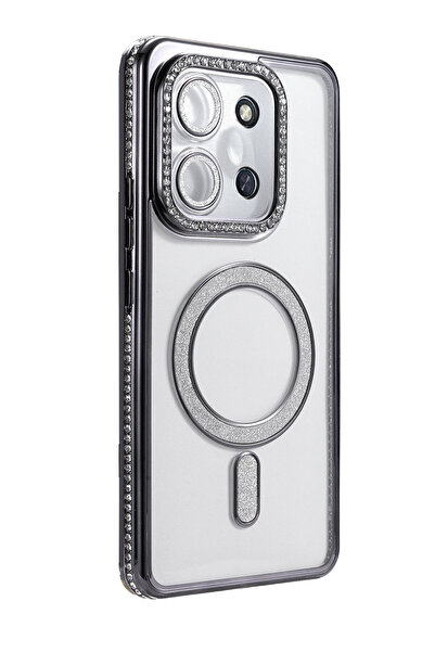 MKR حافظة نيو فيس شاومي ريدمي 15C 4G جوك سيملي مغناطيس سيف - أسود