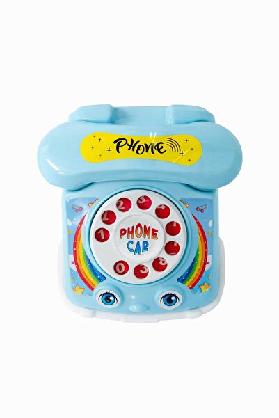 Akar Eğitici Oyuncak Telefon Mavi Çocuklar İçin Eğlenceli Rol Yapma Oyuncağı