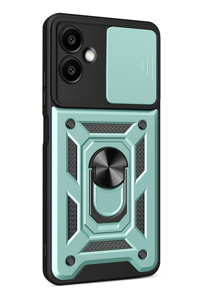 FREEDOM STOREE غطاء حماية سيليكون لهاتف سامسونج جالاكسي A07 4G مع حلقة للعدسة...