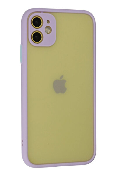 POYRAZ MARKET غطاء حماية سيليكون مونتريال لهاتف آيفون 11 من نيو فيس - أرجواني