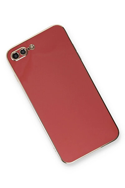 FREEDOM STOREE حافظة نيو فايس لهاتف ايفون 7 بلس من السيليكون - احمر