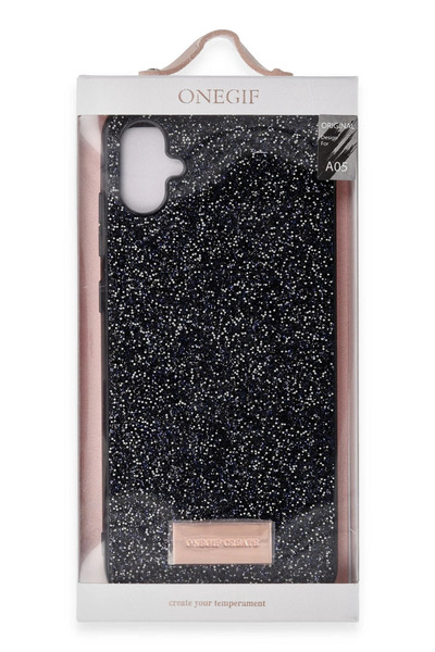 POYRAZ MARKET غطاء سامسونج جالاكسي A05 لامع من ون جيف - فضي