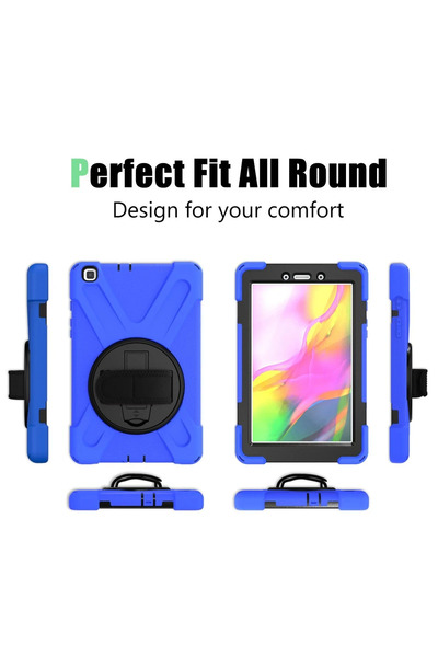 CT STONES غطاء تابلت مذهل لهاتف سامسونج جالاكسي T290 Tab A 8 من Newface - أزرق