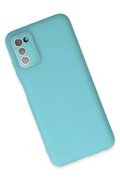 ZEMİRA HOME غطاء حماية زجاجي لهاتف سامسونج جالاكسي A03S من نيو فيس - تركواز