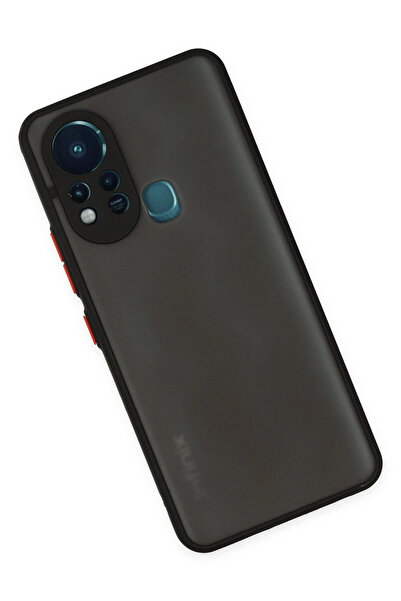 CT STONES غطاء حماية سيليكون مونتريال لهاتف انفينيكس هوت 11s من نيو فيس - أسود