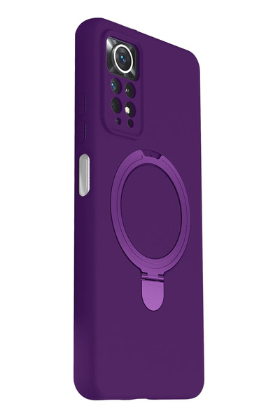 ZEMİRA HOME غطاء حامل ماجسيف من نيو فيس شاومي ريدمي نوت 12 برو 4G - أرجواني عميق