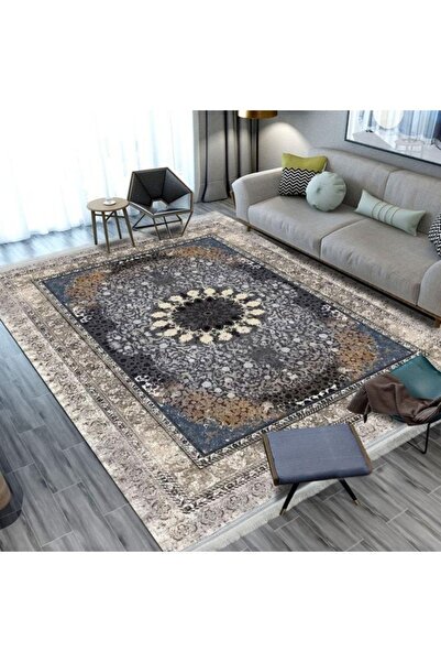 smart home سجادة مجلس مخملية كبيرة 350 × 250 سم | سجادة أرضية مبطنة مانعة للا...