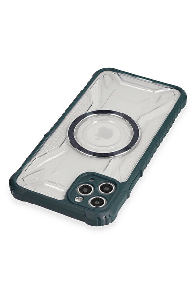 Getittir حافظة Newface لهاتف آيفون 11 برو ماكس براغ مغناطيس سيف - أخضر داكن