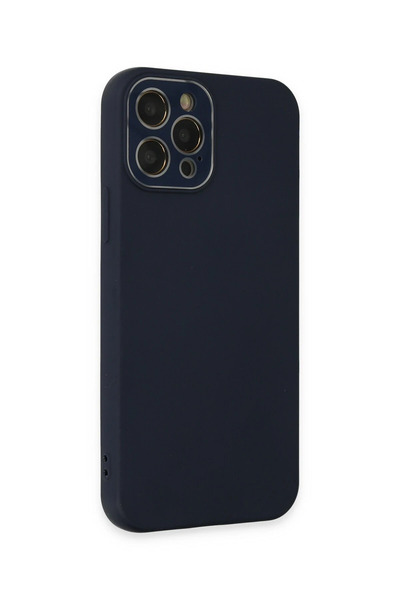 CT STONES غطاء زجاجي لهاتف آيفون 12 برو من نيو فيس - أزرق داكن