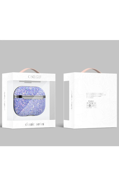 POYRAZ MARKET غطاء Airpods 2 (الجيل الثاني) من Onegif Airpods - أرجواني غامق