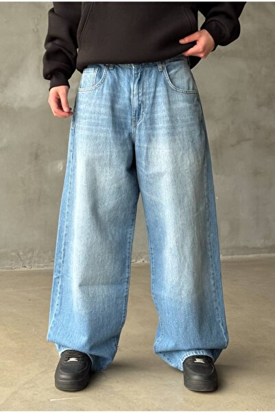 serline Ice Blue Super Baggy Pants