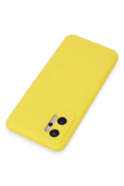 Kazan Hobi حافظة نيو فيس ريلمي 9I 4G نانو من الداخل سيليكون مخملي - أصفر