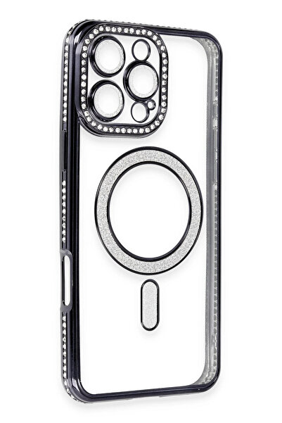 ZEMİRA HOME حافظة نيو فيس آيفون 16 برو ماكس جوكي سيملي ماجنيتيكس سيف - رمادي