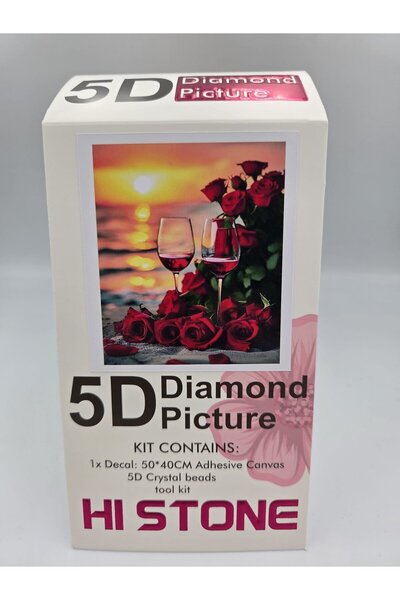 DUCK HOBY 50X40 Beaded Stone Mosaic Diamond Tapestry Board Table Painting Pic...