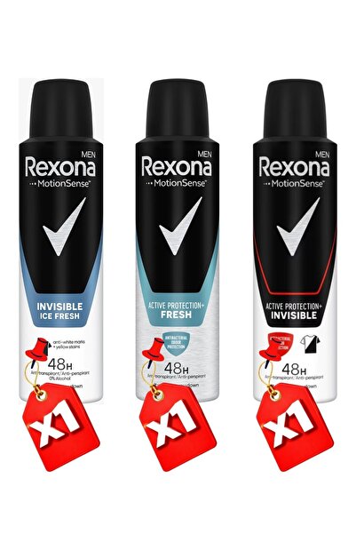 Rexona Men Spray Ice Fresh 150Ml + Active Protection Fresh 150Ml + Active Pro...