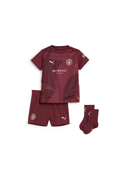 Puma Kids Unisex Manchester City 24/25 Third Babykit - Red