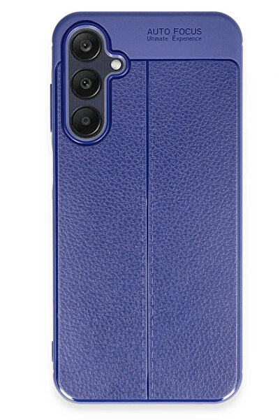 POYRAZ MARKET غطاء Newface لهاتف Samsung Galaxy A15 4G بتركيز تلقائي - أزرق داكن