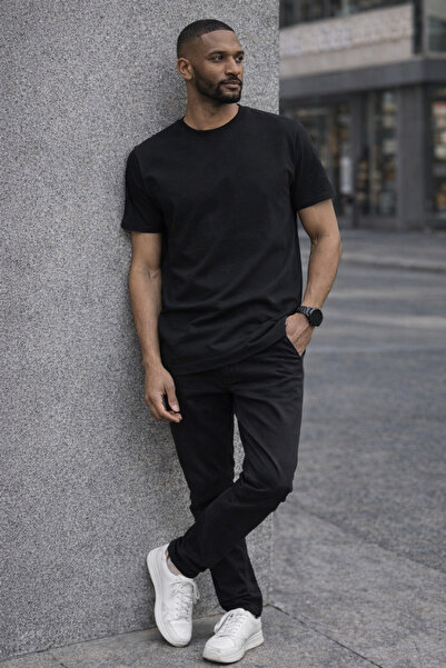 MASTIFF تي شيرت أساسي عادي بأكمام قصيرة