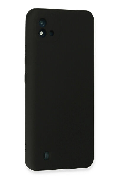 ZEMİRA HOME حافظة نيو فيس ريلمي C11 2021 مصنوعة من السيليكون المخملي نانو - أسود