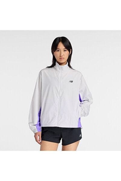New Balance WJR3FMG Gri Kadın Mont & Yelek
