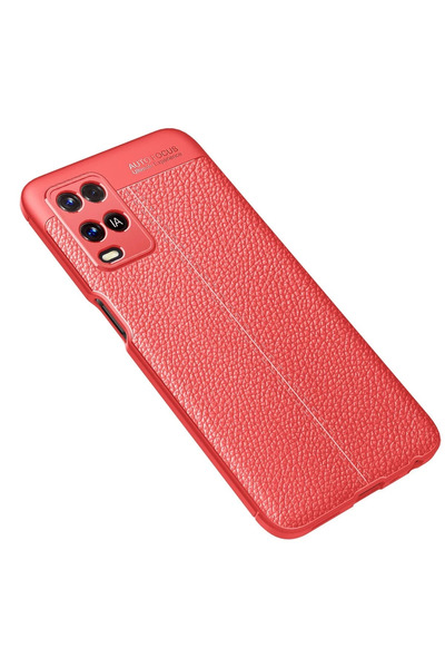 ZEMİRA HOME غطاء Newface لهاتف اوبو A54 4G بتركيز تلقائي - أحمر