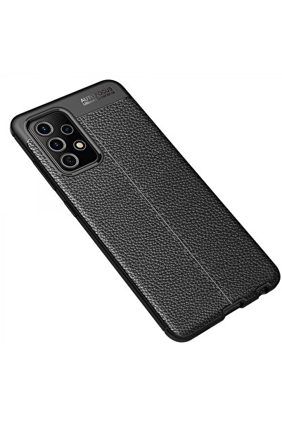 ZEMİRA HOME غطاء Newface لهاتف Samsung Galaxy A72 بتركيز تلقائي - أسود