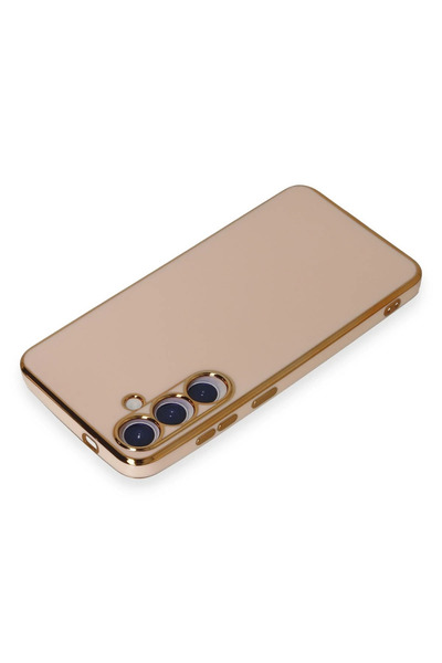 FREEDOM STOREE حافظة نيو فيس لهاتف سامسونج جالاكسي S24 بلس من السيليكون - وردي