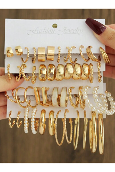 Ervalina Çoklu Karışık Küpeler (Karışık Gönderim)