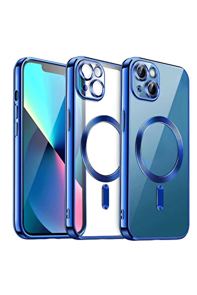 Rubyyavm غطاء حماية كروس مغناطيسي آيفون 15 من نيو فايس - أزرق داكن