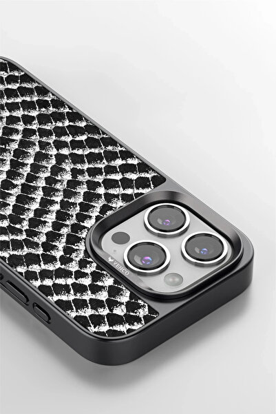 POYRAZ MARKET غطاء فينكو ايفون 16 برو ماكس فايبر - اسود