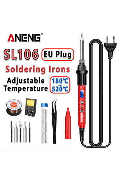 Choice ANENG 50W-99W PRO Red EU Plug ANENG SL106 Electric Soldering Iron 110V...