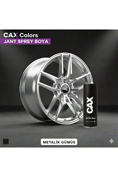 caxcolors CAX Metalik Gümüş Jant Sprey Boya 400ml - Isıya Dayanıklı, Orijinal...