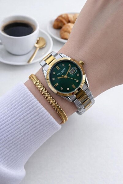 Tom Jones Steel Cord 2 Years Warranty 3 Atm Water Resistant Women Wristwatch+...