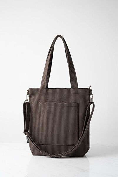 Bagg Volera Model Dusty Brown Velvet Bag