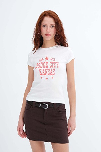 Addax Printed Short Sleeve T-Shirt P10526