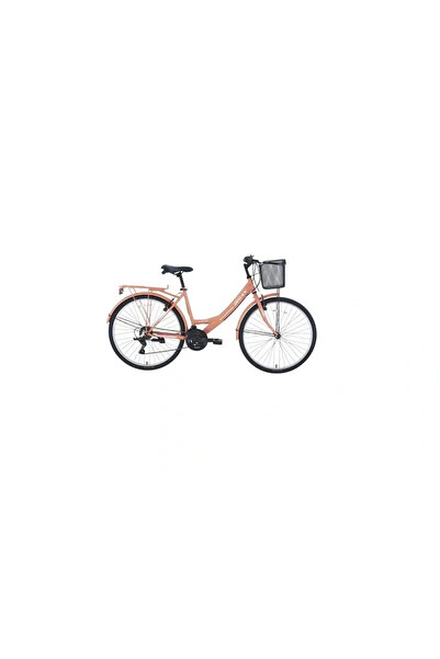 Bisan LOTUS KADIN ŞEHİR BİSİKLETİ 34CM V 24 JANT 21 VİTES MERCAN BEYAZ
