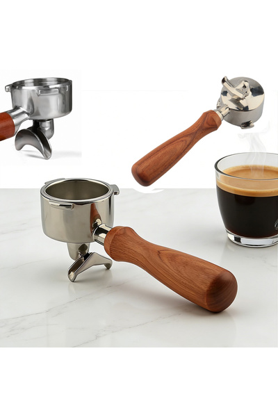 Omran Cart 51mm Bottomless Dual Spout Portafilter for DeLonghi Dedica EC680 E...